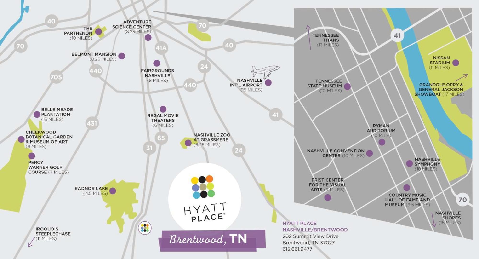 Hyatt Place Nashville Брентуд Екстериор снимка